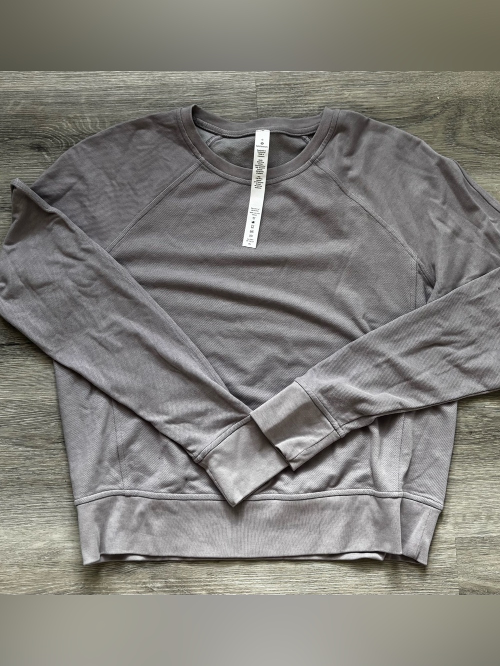 Lululemon Long-Sleeve Crewneck Sweatshirt in Light Purple
